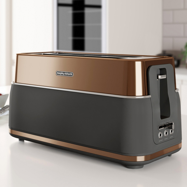 MORPHY RICHARDS Signature Copper 1750 W złoty - toster / opiekacz do kanapek elektryczny