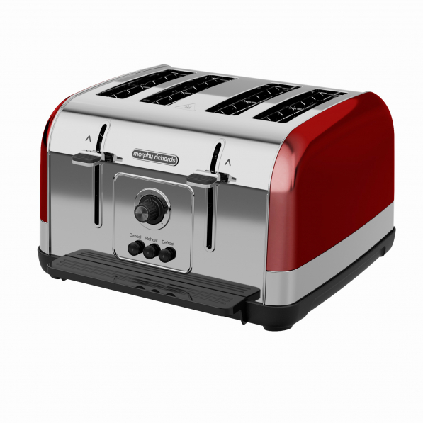 MORPHY RICHARDS Venture 1800 W czerwony - toster / opiekacz do kanapek elektryczny ze stali nierdzewnej