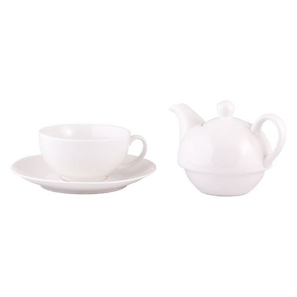 Mount Everest Tea - zestaw do herbaty Tea For One New Classic Biały