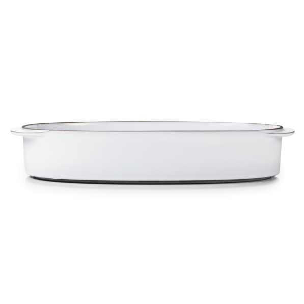 REVOL Caractere Biała Chmura 34 x 25 cm - naczynie żaroodporne do zapiekania porcelanowe