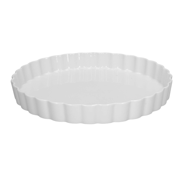 LA PORCELLANA BIANCA Arezzo 32 cm - forma do pieczenia tarty porcelanowa