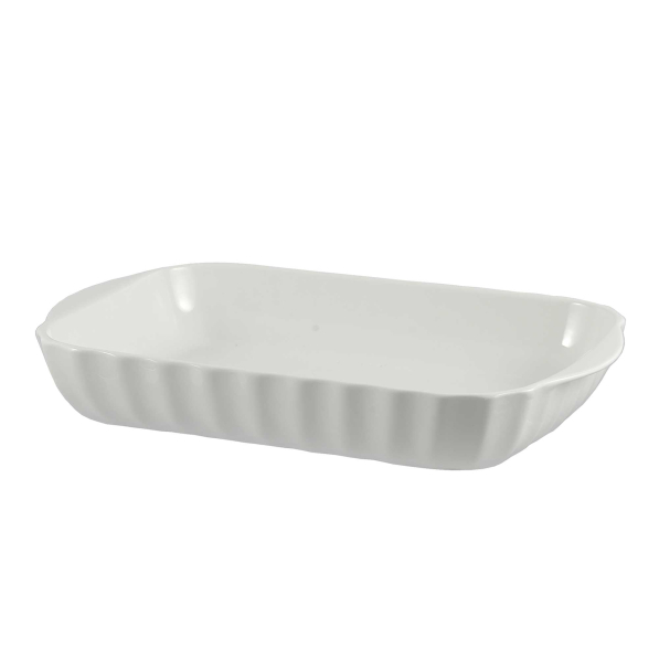 LA PORCELLANA BIANCA Pieve 40 x 26 cm - naczynie żaroodporne do zapiekania porcelanowe