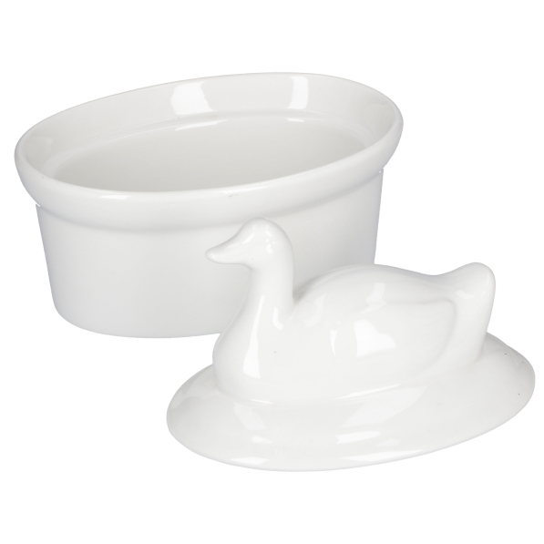 LA PORCELLANA BIANCA Terrine 10 x 7 cm - naczynie żaroodporne do zapiekania porcelanowe
