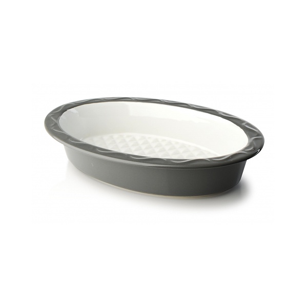 Naczynie żaroodporne do zapiekania ceramiczne AFFEK DESIGN GISELE FIX SZARE 0,9 l