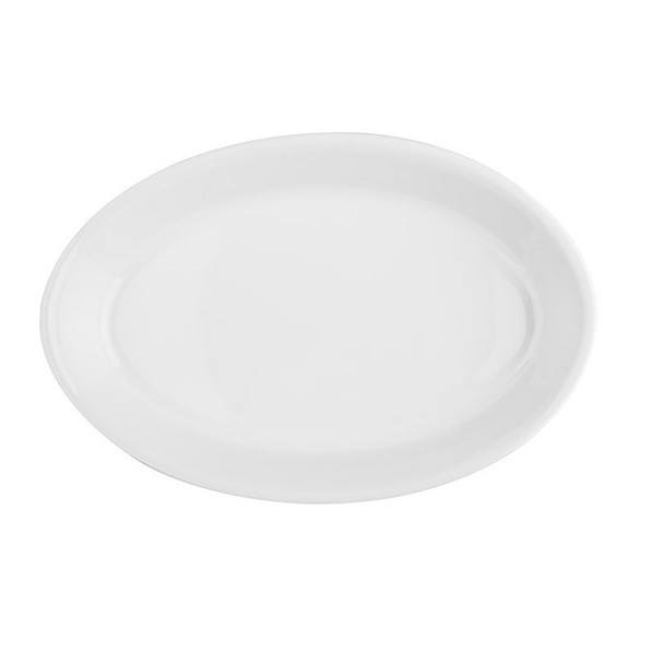 LUBIANA Backen 35 cm białe - naczynie żaroodporne do zapiekania ceramiczne