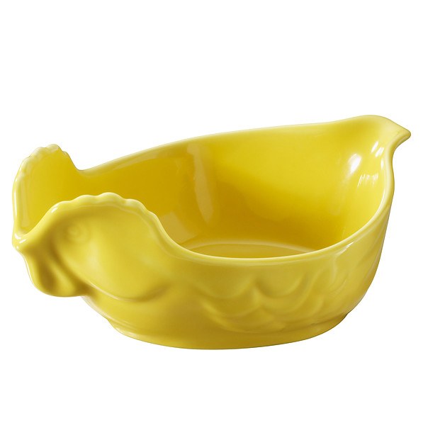 REVOL French Classique Kurka 0,2 l żółta - naczynie żaroodporne do zapiekania porcelanowe