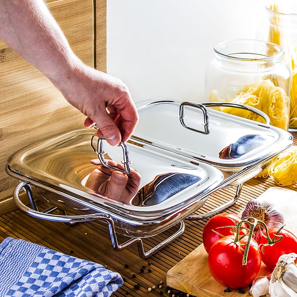 Naczynie żaroodporne szklane z podgrzewaczem ODELO SIMPLE 1,5 l