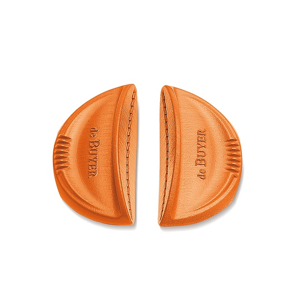 DE BUYER Twisty 2 szt. pomarańczowe - nakładki na uchwyty garnków silikonowe