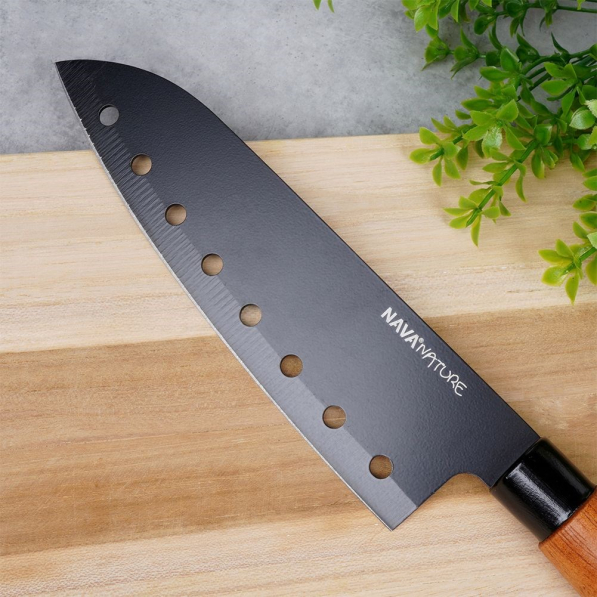 NAVA Nature 16,5 cm - nóż Santoku ze stali nierdzewnej