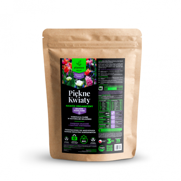 Nawóz naturalny organiczny pellet PLANTEO PIĘKNE KWIATY 3 kg