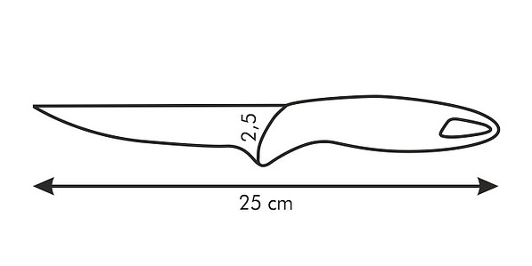 TESCOMA Presto 12 cm granatowy - nóż do filetowania ze stali nierdzewnej
