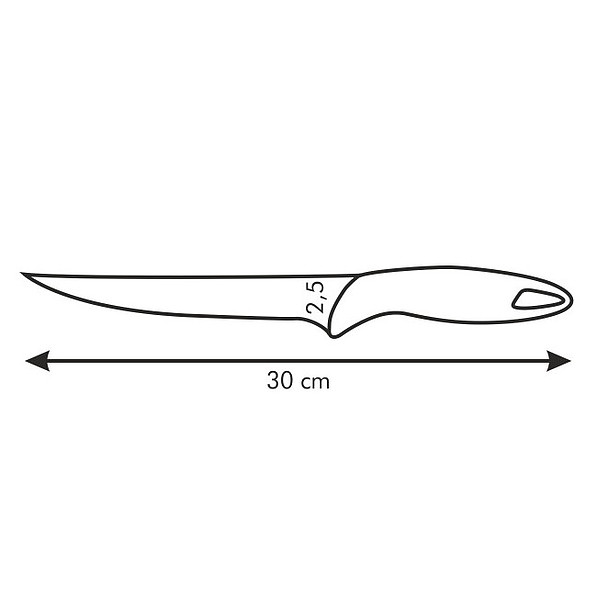 TESCOMA Presto 17,5 cm granatowy - nóż do filetowania ze stali nierdzewnej