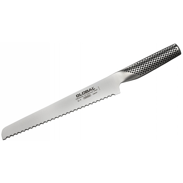 Nóż do krojenia chleba i pieczywa ze stali nierdzewnej GLOBAL SERIA G 22 cm