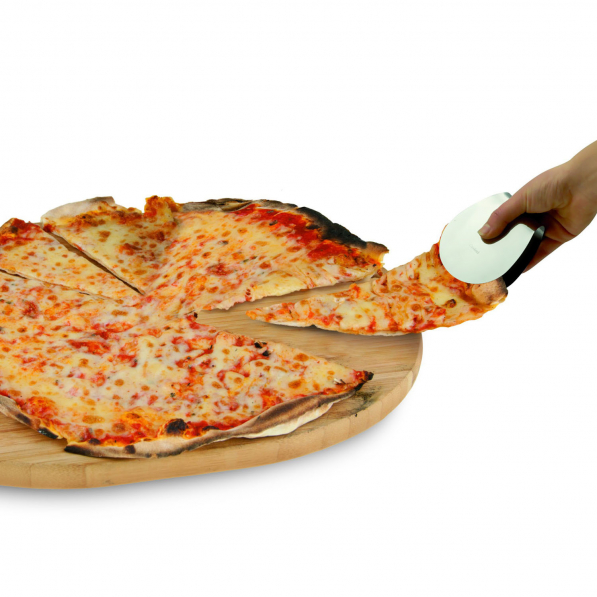 Nóż do krojenia pizzy ze stali nierdzewnej ze szczypcami I GENIETTI PIZZA