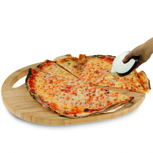 Nóż do krojenia pizzy ze stali nierdzewnej ze szczypcami I GENIETTI PIZZA