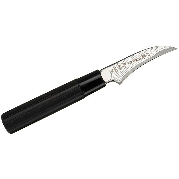 Nóż do obierania warzyw i owoców ze stali nierdzewnej TOJIRO SHIPPU BLACK CZARNY 7 cm
