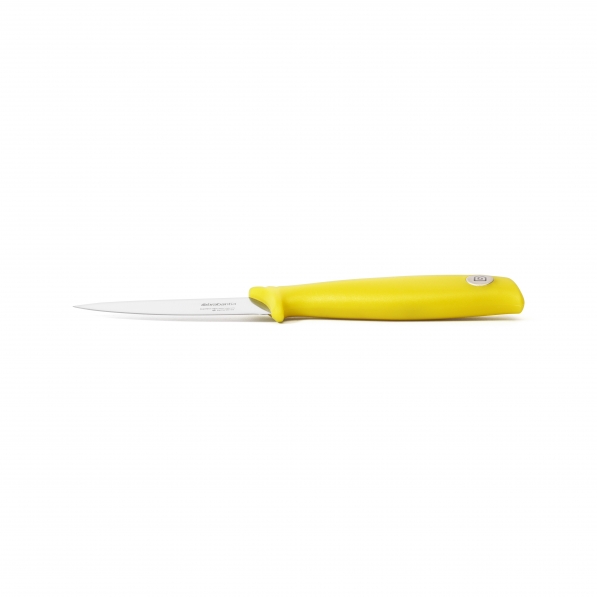 BRABANTIA Tasty Colours żółty 20 cm - nóż do warzyw i owoców ze stali nierdzewnej