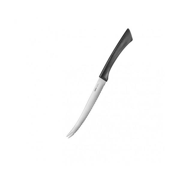 GEFU Senso 24,5 cm czarny - nóż do pomidorów ze stali nierdzewnej