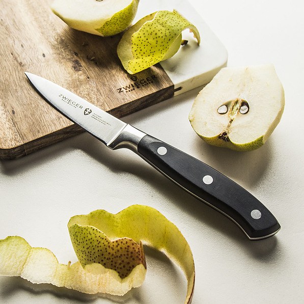 ZWIEGER Klassiker II czarny 8,5 cm - nóż do warzyw i owoców ze stali nierdzewnej