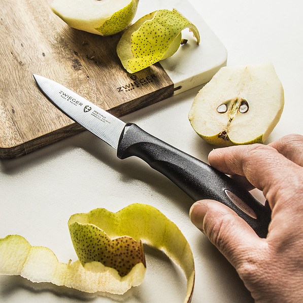 ZWIEGER Practi Plus czarny 9 cm - nóż do warzyw i owoców ze stali nierdzewnej