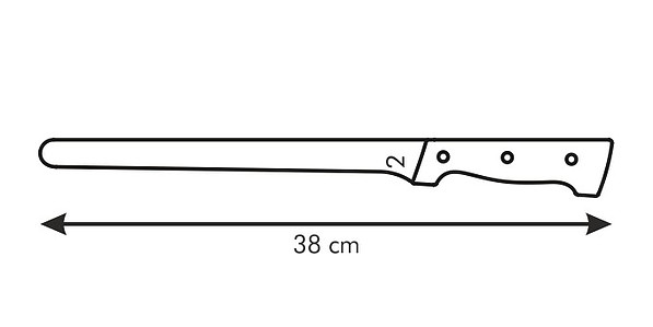 TESCOMA Home Profi 25 cm - nóż do wędlin ze stali nierdzewnej