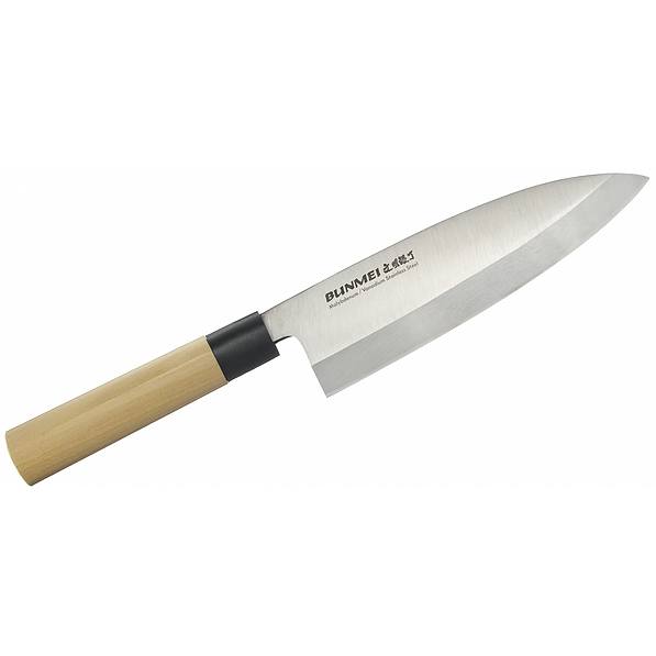 Nóż japoński Deba do filetowania stalowy BUNMEI EAT KREMOWY 18 cm