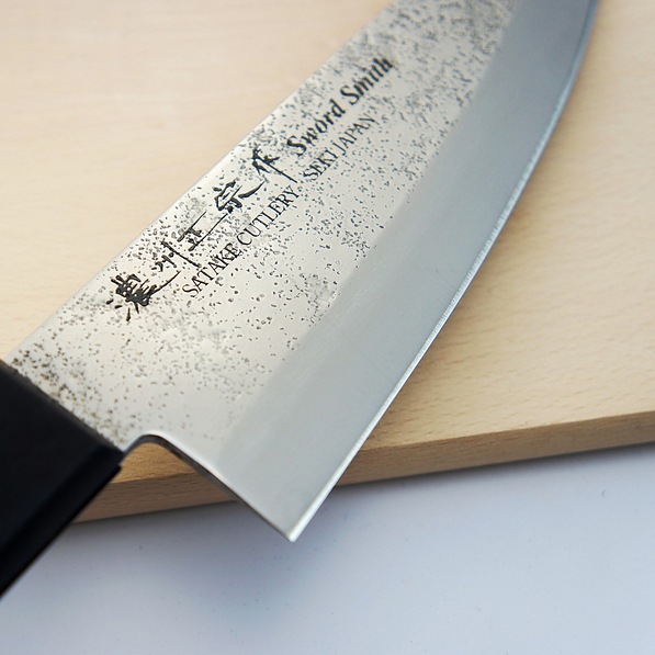 Nóż japoński Deba do filetowania ze stali nierdzewnej SATAKE NASHIJI BLACK CZARNY 15,5 cm