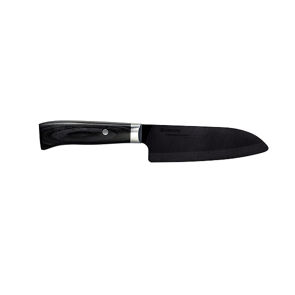 KYOCERA Japan 14 cm czarny - nóż Santoku ceramiczny