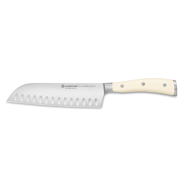 WUSTHOF Classic Ikon Creme 17 cm - nóż japoński Santoku ze stali nierdzewnej