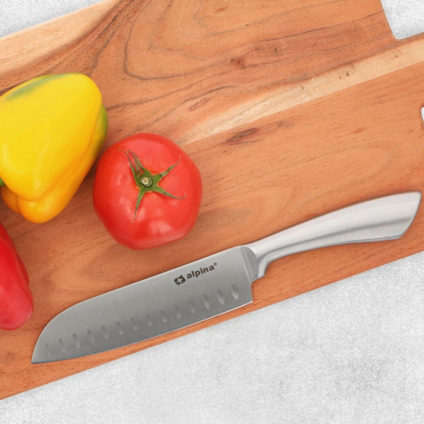 Nóż Santoku ze stali nierdzewnej 31 cm