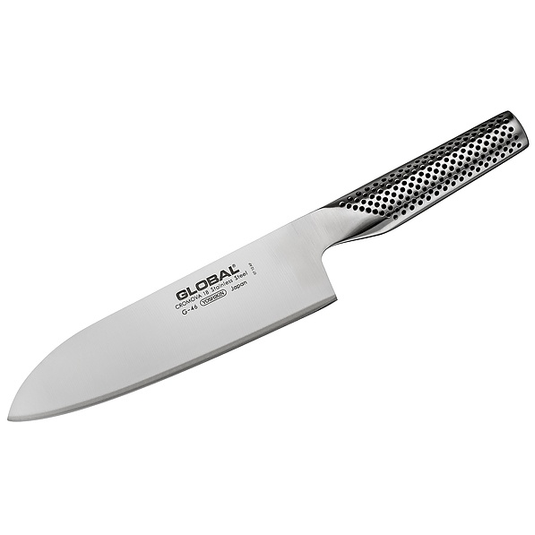 GLOBAL G-46 18 cm - nóż japoński Santoku ze stali nierdzewnej