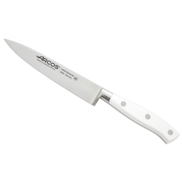 Nóż szefa kuchni ze stali nierdzewnej ARCOS RIVIERA WHITE BIAŁY 15 cm