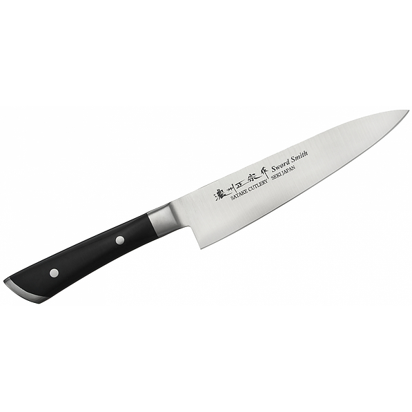 Nóż szefa kuchni ze stali nierdzewnej SATAKE HIROKI KNIFE CZARNY 18 cm