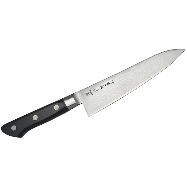 Nóż szefa kuchni ze stali nierdzewnej TOJIRO DP37 MICRA CZARNY 18 cm