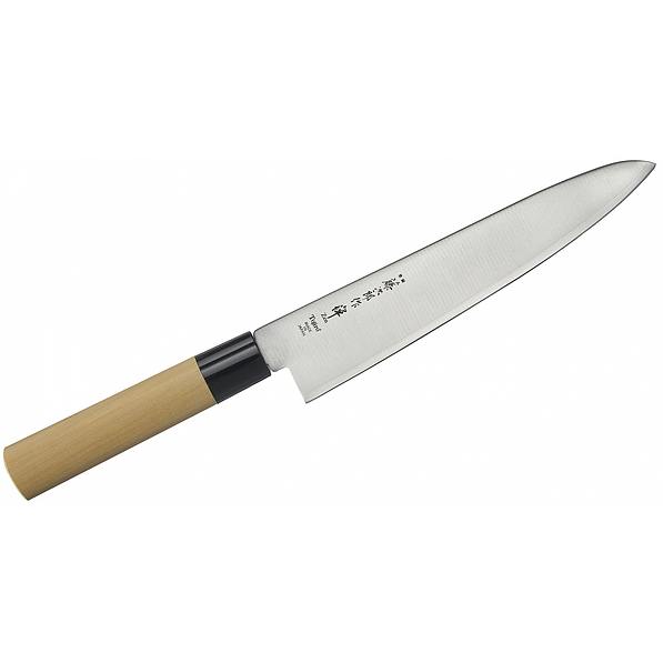 Nóż szefa kuchni ze stali nierdzewnej TOJIRO ZEN DĄB JAPANESE KREMOWY 21 cm