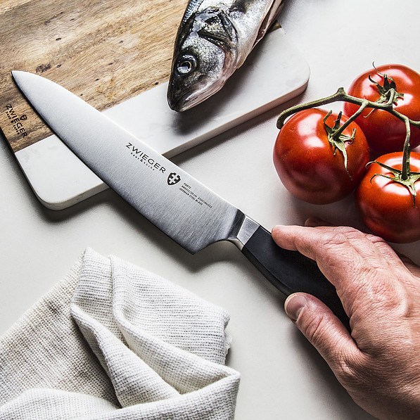 ZWIEGER Forte 20 cm czarny - nóż szefa kuchni ze stali nierdzewnej