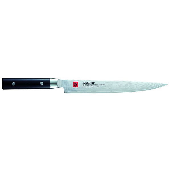 Nóż uniwersalny ze stali nierdzewnej KASUMI SLICER CZARNY 24 cm