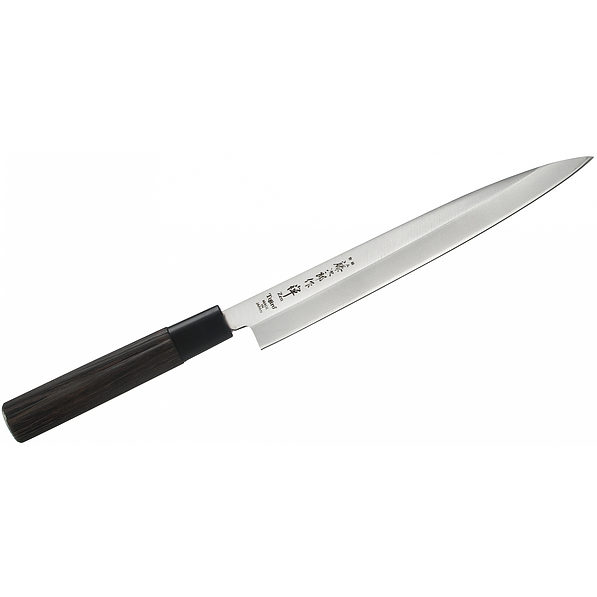 Nóż Yanagi Sashimi stalowy TOJIRO ZEN KASZTAN CZARNY 21 cm