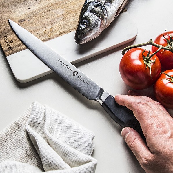 ZWIEGER Forte 20 cm czarny - nóż uniwersalny ze stali nierdzewnej