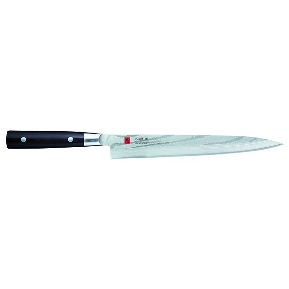 Nóż uniwersalny ze stali węglowej KASUMI SASHIMI CZARNY 24 cm