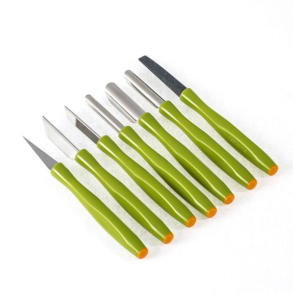 TESCOMA Presto zielone - noże do carvingu ze stali nierdzewnej