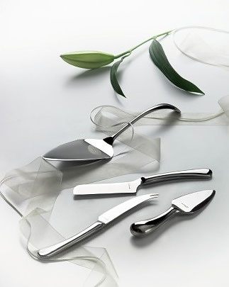 Noże do sera ze stali nierdzewnej BUGATTI SETTIMOCIELO 3 szt.