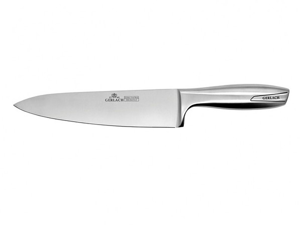 Noże kuchenne ze stali nierdzewnej w białym bloku GERLACH 993 5 szt.