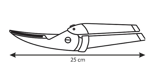 TESCOMA Cosmo czarne - nożyce kuchenne do drobiu ze stali nierdzewnej