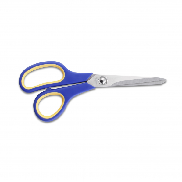 Nożyczki biurowe uniwersalne ze stali nierdzewnej SCISSORS NIEBIESKIE 19,5 cm