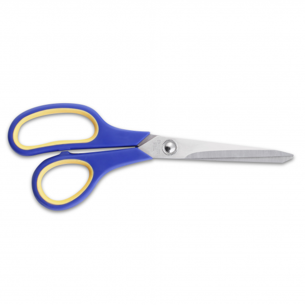 Nożyczki biurowe uniwersalne ze stali nierdzewnej SCISSORS NIEBIESKIE 22 cm 