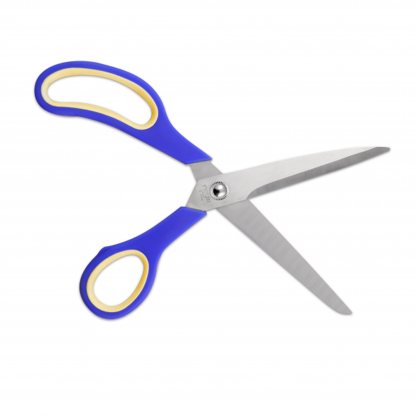 Nożyczki biurowe uniwersalne ze stali nierdzewnej SCISSORS NIEBIESKIE 24,5 cm 