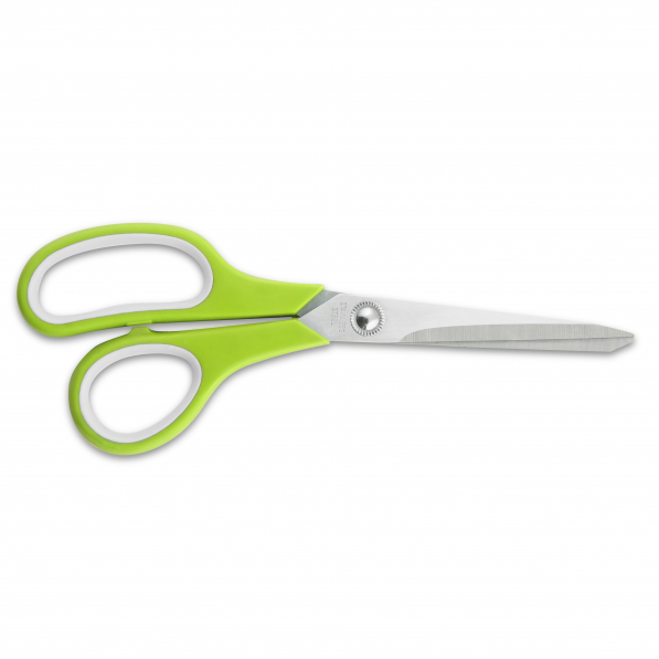 Nożyczki biurowe uniwersalne ze stali nierdzewnej SCISSORS ZIELONE 19,5 cm