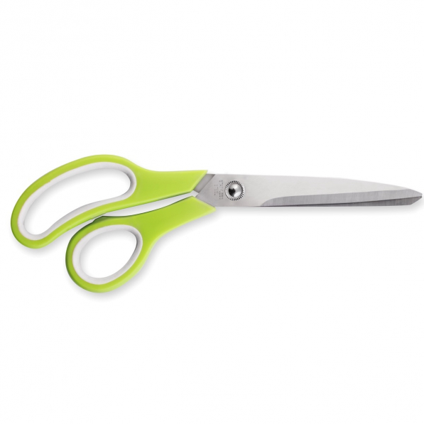 Nożyczki biurowe uniwersalne ze stali nierdzewnej SCISSORS ZIELONE 24,5 cm 