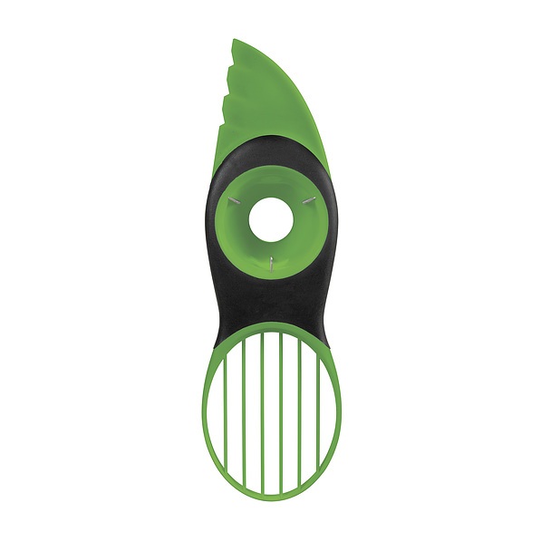 OXO Good Grips zielono-czarna - obieraczka / obierak do awokado plastikowy